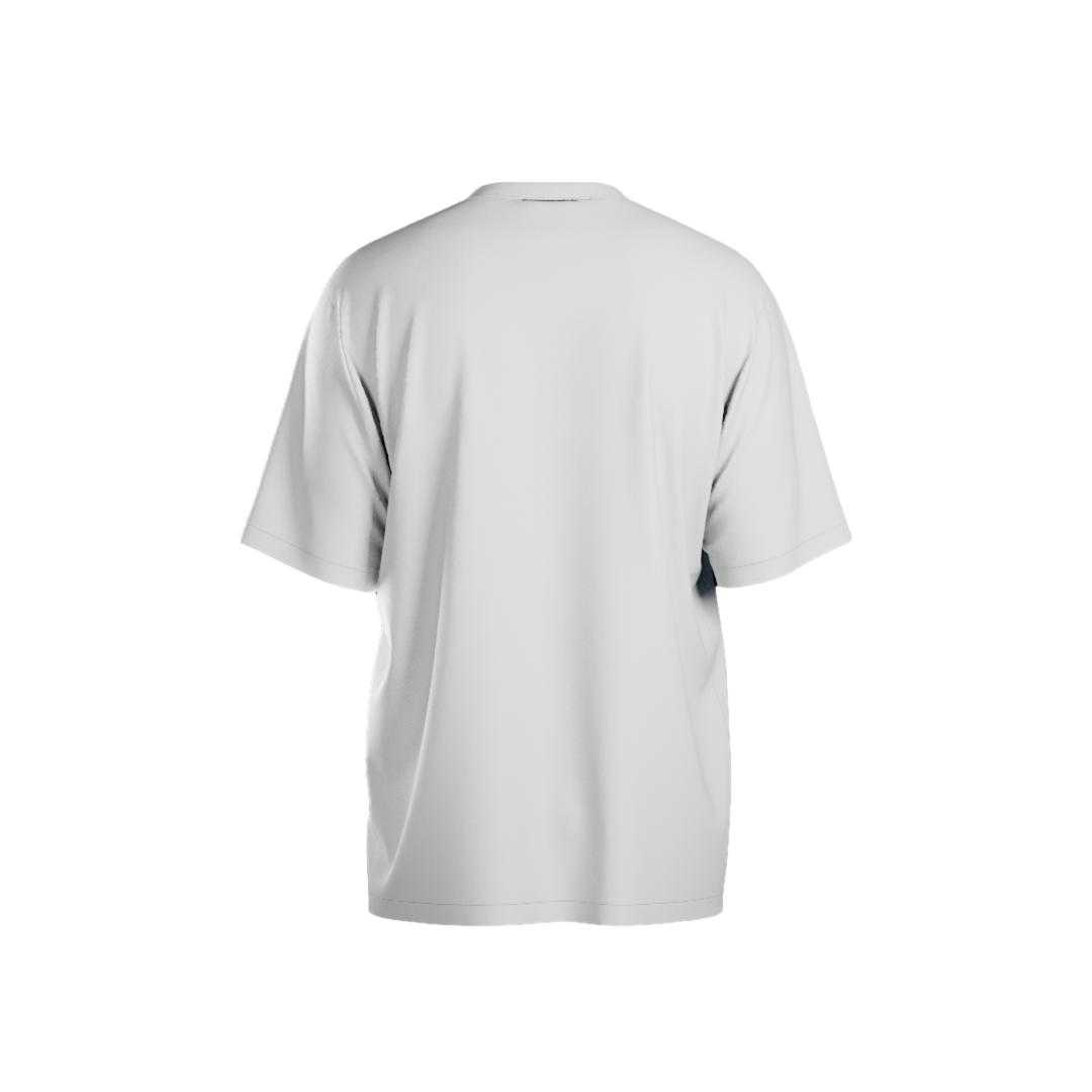 Plain white t-shirt on a white background