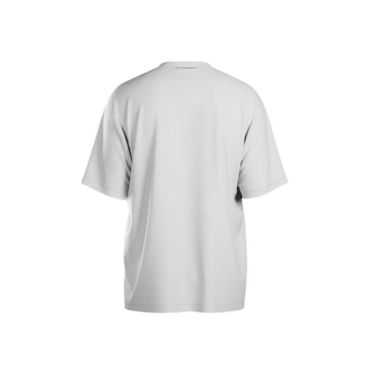 Plain white t-shirt on a white background